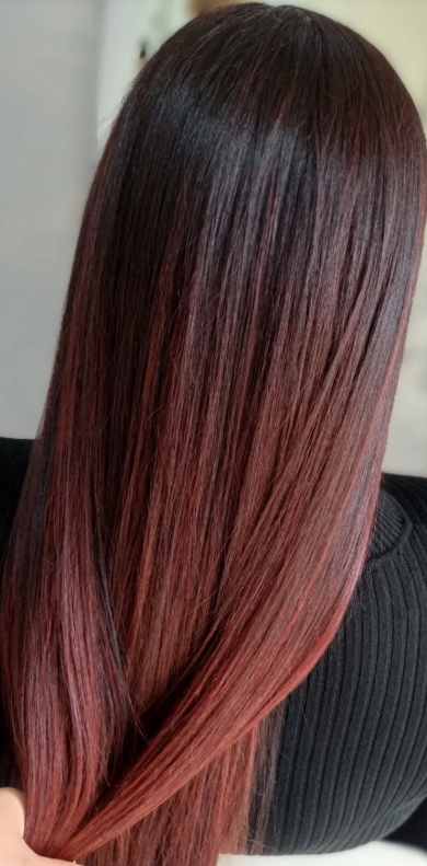 After hairstyle finish